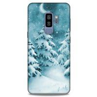 Samsung Galaxy S9 Plus Kılıf Snowix (36) Glitter Kılıf Beyaz Yeşil