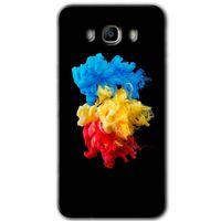 Galaxy J7 2016 Kılıf HD Desen Baskılı Arka Kapak - Black 1