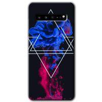 MRCİLETİSİM MRCİLETİSİM Samsung Galaxy S10 Plus Kılıf HD Desen Baskılı Arka Kapak + Temperli Cam - Mekanik Duman 1