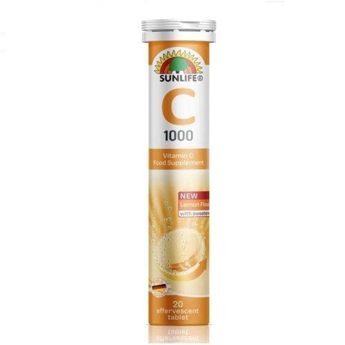 Sunlife Vitamin C 1000 mg 20 Efervesan Tablet