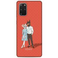 Samsung Galaxy S20 Plus Kılıf FunnyMaX (15) Antişok Kılıf Kırmızı Kedi Köpek