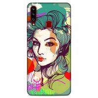 Lopard Samsung Galaxy A20s Uyumlu Kılıf Sürreal Yüzler ♀ (26) Tpu Silikon Kılıf Desenli