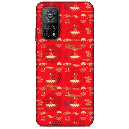 Xiaomi Mi 10T Pro 5G Kılıf Japonya (1) Kılıfı Sarı Kırmızı