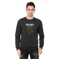 Call Of Duty Black Ops Baskılı Füme Antrasit Erkek Sweatshirt