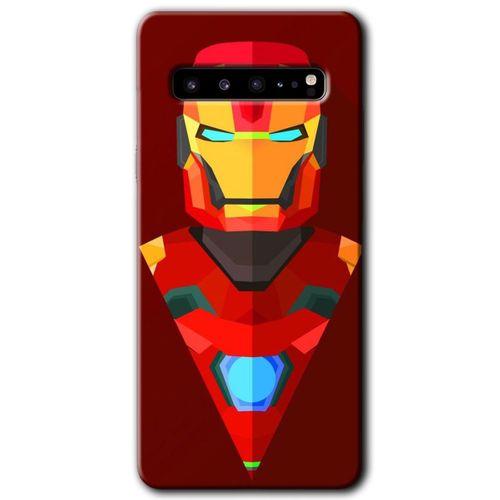Galaxy S10 Plus Kılıf HD Desen Baskılı Arka Kapak - İron Man Çizim