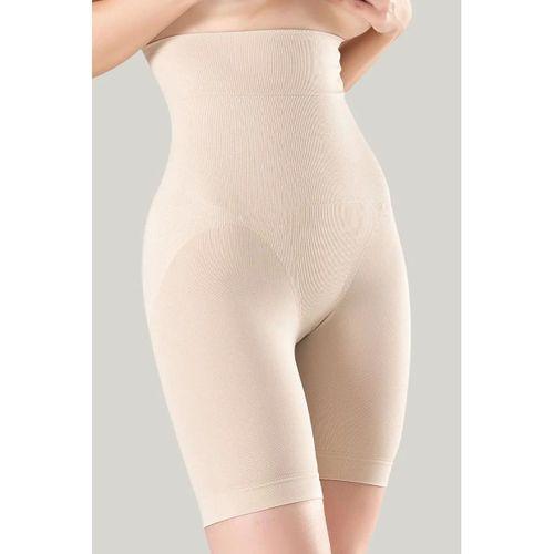 Kadın Ten Rengi Çift Kat Mideli Parçalı Korse Sıkılaştırıcı Shapewear