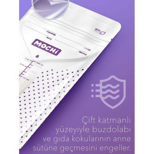 Mochi Anne Sütü Saklama Poşeti 120 Adet 200ml