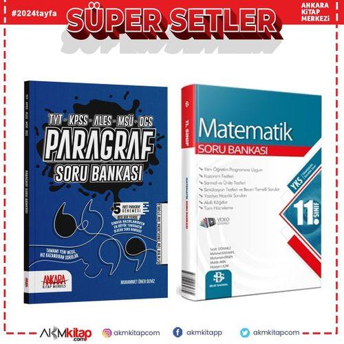 Bilgi Sarmal 11.Sınıf Matematik ve AKM Paragraf Soru Bankası Seti 2 Kitap