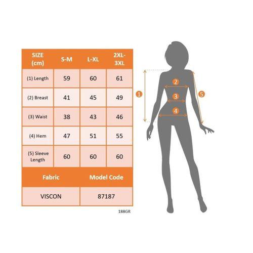 Kadın Uzun Kollu Bisiklet Yaka Göğüs Dekolteli Viskon Bluz