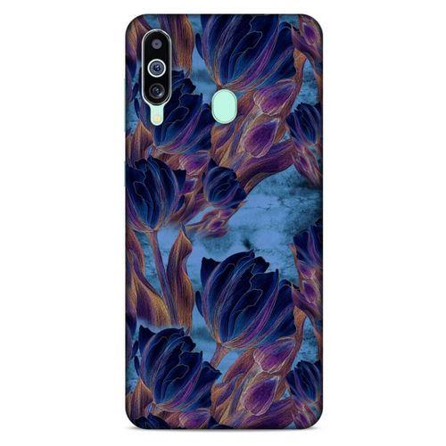 Samsung Galaxy M40 Uyumlu Kılıf Mavi Delisi (49) Ultra Silikon Kılıf Lale