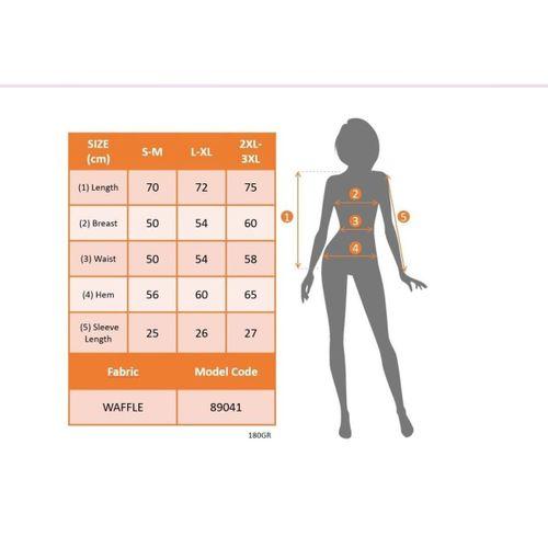 Kadın Kısa Kollu Dantel Detaylı Yandan Düğmeli Waffle Bluz
