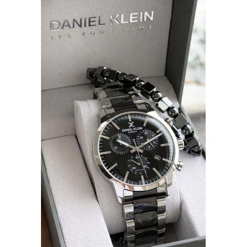Daniel Klein Erkek Kol Saati 30 Metre Suya Dayanıklı Çelik Kordon + Bileklik Hediyeli VS.BLKT.0815