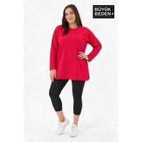 Kadın Tunik Büyük Beden ince Sweatshırt SPR26BTK990