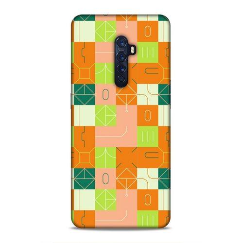 Oppo Reno 2 Uyumlu Kılıf Insomnia (48) Bumper Kılıf Fıstık Yeşili Turuncu