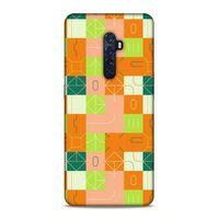 Oppo Reno 2 Uyumlu Kılıf Insomnia (48) Bumper Kılıf Fıstık Yeşili Turuncu