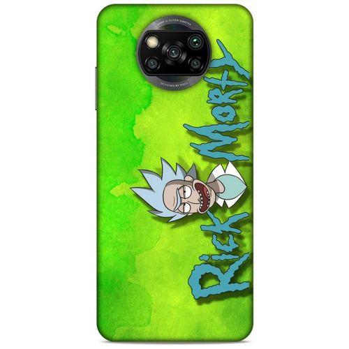Xiaomi Redmi Poco X3 Uyumlu Kılıf Rick And Morty (12) Koruyucu Silikon Space Cruiser / Car
