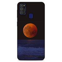 Lopard Samsung Galaxy M21 Uyumlu Kılıf Gece'S (38) Neo Hybrid Kılıf Kızıl Ay