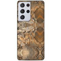 Lopard Samsung Galaxy S21 Ultra Uyumlu Kılıf Mermer Desenli (8) Baskılı Kılıf