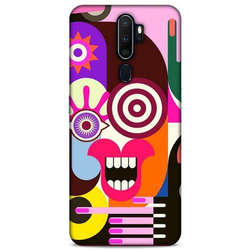 Lopard Oppo A5 2020 Uyumlu Kılıf Soyut Sanat (10) Desenli Full Koruma Kılıfı