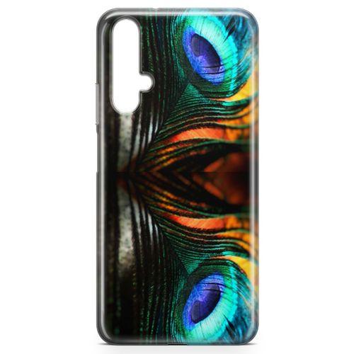 Huawei Nova 5t Kılıf Peacock Arka Kapak Koruma Desenli Full Koruyucu
