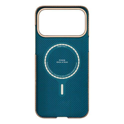 Apple iPhone 17 Pro Max Kılıf M-safe Şarj Özellikli Aramid Fiber Pitaka Glints of Gold Ultra Slim Serisi Kapak