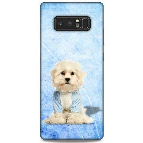 Samsung Galaxy Note 8 Kılıf Köpek Kıyafetleri (20) Koruyucu Kılıf Maltese Pijama