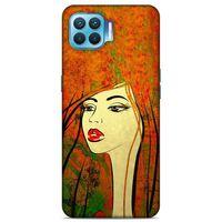 Lopard Oppo Reno 4 Lite Uyumlu Kılıf Sürreal Yüzler ♀ (30) Silicone Case Desenli