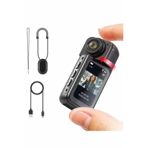 S70 Mıknatıslı Yaka Kamerası Hd Kalite, 30 Fps, Kolay Bağlantı, Boyun Askısı 2.7k Siyah