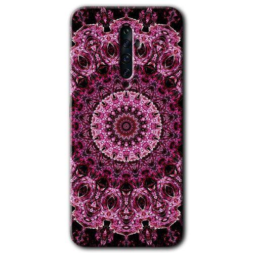 Oppo Reno 2z HD Baskılı Kılıf + 9D Tam Ekran Koruyucu - Mandala Patterns Kaleidoscope