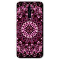 Oppo Reno 2z HD Baskılı Kılıf + 9D Tam Ekran Koruyucu - Mandala Patterns Kaleidoscope