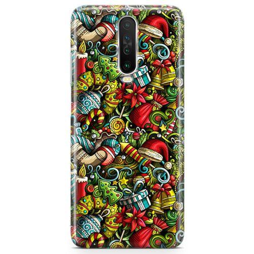 Xiaomi Redmi Poco X2 Kılıf Yılbaşı Süsleri Doodle Arka Kapak Koruma Desenli Full Koruyucu