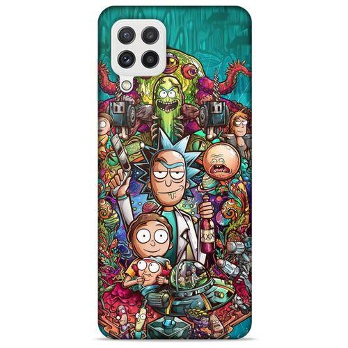 Samsung Galaxy A22 Uyumlu Kılıf Rick And Morty (32) Soft Silikon Kılıf Cronenberg Morty