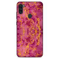 Mermer Desenli (35) Tema Fit Design Kılıf Burgonya Samsung Galaxy M11 Kılıf