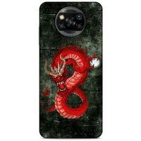 Xiaomi Redmi Poco X3 Kılıf Dragons (23) Ultra Koruma Kılıfı Tatoo Kırmızı Ejderha