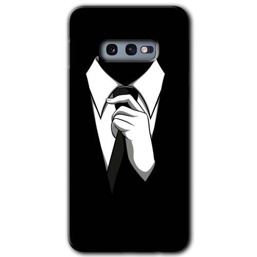 Samsung Galaxy S10e Kılıf Baskılı Kapak - Smokin + 5D Tam Kaplayan Cam