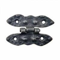 Antika Tarz Dekoratif Pirinç Bodur Menteşe - 75x50 Mm, Oksit