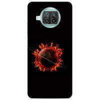 Lopard Xiaomi Mi 10T Lite 5G Uyumlu Kılıf FireX (47) Crystal Flex Kılıf Satürn Ateşi