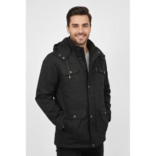 Erkek Spor Kanvas Kapüşonlu Parka 85121 BGL-ST04884
