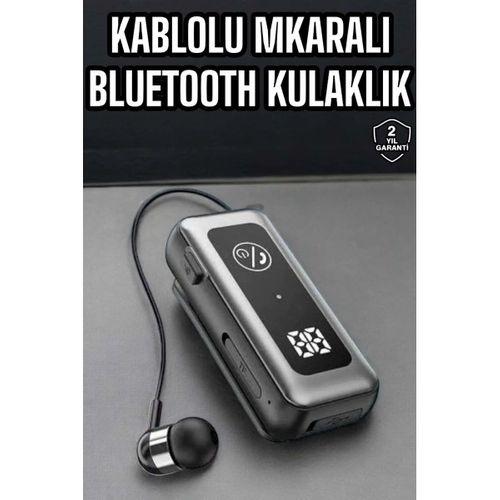 Kablolu Bluetooth Kulaklık Kulak İçi Stereo Mikrofonlu Dijital Göstergeli