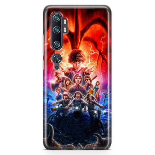 Xiaomi Mi CC9 Pro Kılıf Sranger Things Arka Kapak Koruma Desenli Full Koruyucu