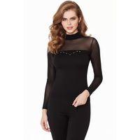 Berrak Bayan Transparan Omuz Siyah Badi 8054