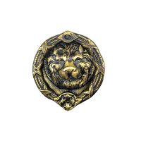 Antika Tarz Dekoratif Pirinç  Kapı Tokmağı, Taktak - 185 Mm, Antik