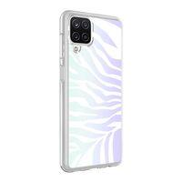 Galaxy A12 Kılıf Zore M-Blue Desenli Kapak