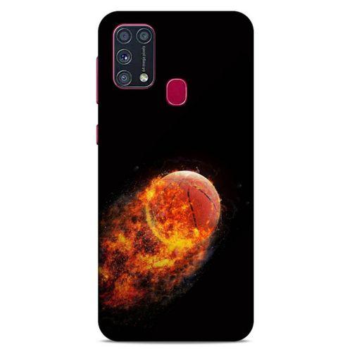 Lopard Samsung Galaxy M31 Uyumlu Kılıf FireX (32) Soft Silikon Kılıf Basketbol Topu