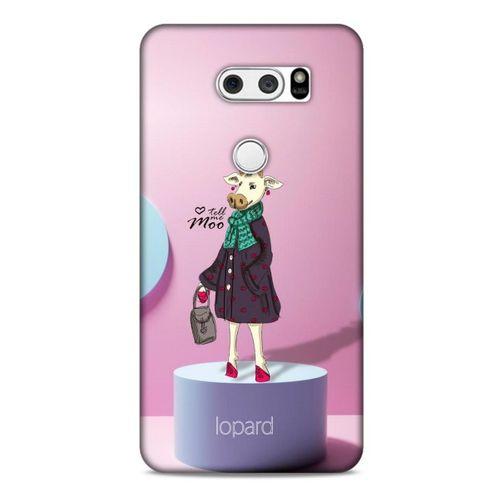 LG K50S Kılıf FunnyMaX (8) Baskılı Kılıf Pembe Mavi