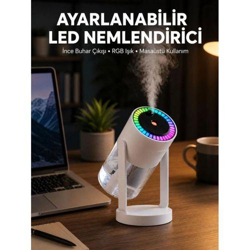 Rgb Işıklı Hava Nemlendirici Ultrasonik Teknoloji Ve Portatif Tasarım Yeni Nesil