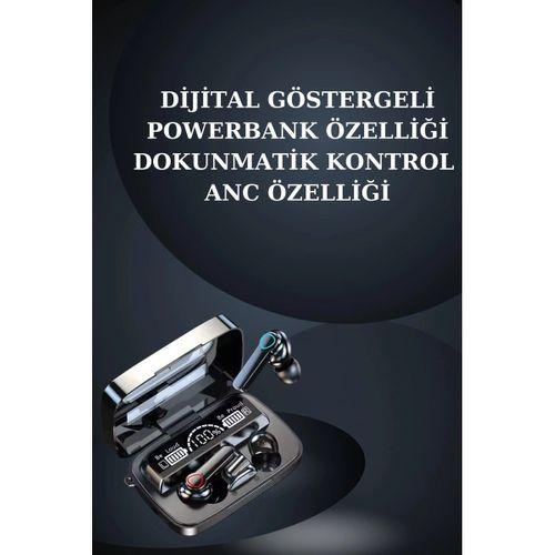 Dijital Göstergeli Powerbank Bluetooth Kulaklık Ve Yeni Nesil Amoled Ekran Akıllı Saat
