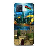 Oppo A54 4G Uyumlu Kılıf Azarbaijan (50) Shockproof Kılıf Bakü Simgeler