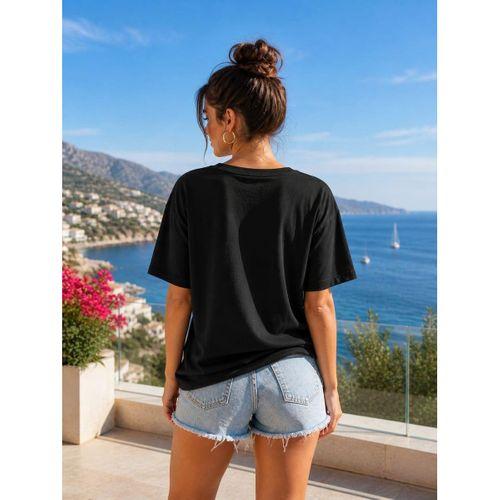 ALEXANDERGARDI Baskılı Bisiklet Yaka Kadın T-shirt