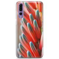 Huawei P20 Pro Kılıf Yeşil Kırmızı Bitki Arka Kapak Koruma Desenli Full Koruyucu
